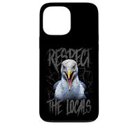 Custodia per iPhone 13 Pro Max Rispetta la gente del posto Divertente Seagull Seaside