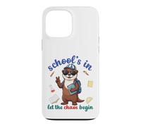 Custodia per iPhone 13 Pro Max River Otter Back To School Vibes Scuole In Let Chaos Begin