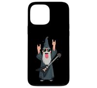 Custodia per iPhone 13 Pro Max Rock Wizard - Chitarrista divertente grafica giocoso vibrante