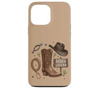 Custodia per iPhone 13 Pro Max Rodeo Legend - Cappello da cowboy stile western, stile country life