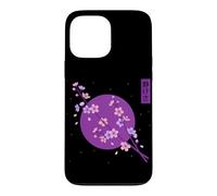 Custodia per iPhone 13 Pro Max Sakura Moon Blooming Cherry Blossom Flower Anime giapponese
