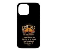 Custodia per iPhone 13 Pro Max Saluti Grace Be with You Paul Lettera I Tank God For You
