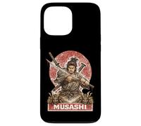Custodia per iPhone 13 Pro Max Samurai Guerriero Musashi, Giapponese Sword Fighter