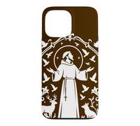 Custodia per iPhone 13 Pro Max San Francesco d'Assisi Patrono degli Animali Cattolici