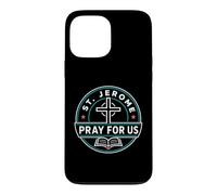 Custodia per iPhone 13 Pro Max San Girolamo Prega per noi Santo Patrono Cattolico Grafico