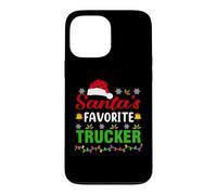 Custodia per iPhone 13 Pro Max Santa's Favorite Trucker Funny Christmas Trucker Xmas
