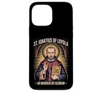 Custodia per iPhone 13 Pro Max Sant'Ignazio di Loyola Ad Maiorem Dei Gloriam Gesuita Cattolico