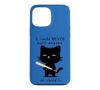 Custodia per iPhone 13 Pro Max Sarcastico gatto pipistrello non potrei mai ferire nessuno