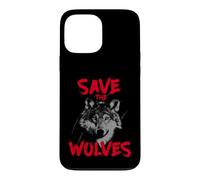 Custodia per iPhone 13 Pro Max Save The Wolves Faccia Di Lupo Contro Caccia Al Lupo