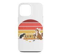 Custodia per iPhone 13 Pro Max Scacchiera con tappetino per gatti