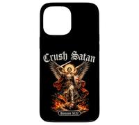 Custodia per iPhone 13 Pro Max Schiaccia Satana San Michele Romani Versi Biblici Arcangelo Angelo