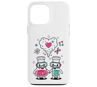 Custodia per iPhone 13 Pro Max Science Love Vibes Chemistry Lab Carino San Valentino
