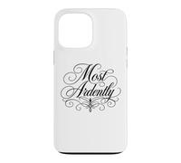 Custodia per iPhone 13 Pro Max Scritta "Most Ardently Jane Austen", colore: nero