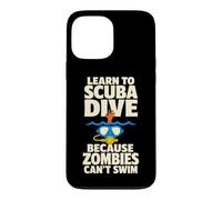 Custodia per iPhone 13 Pro Max Scuba Diver Zombie Apocalypse Avventura subacquea