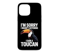 Custodia per iPhone 13 Pro Max Scusa se non stavo ascoltando, ho visto un uccellino tucano