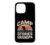 Custodia per iPhone 13 Pro Max Sedia da campeggio Storie Nonno Camping fire