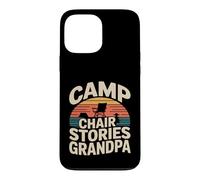 Custodia per iPhone 13 Pro Max Sedia da campeggio Storie Nonno Camping fire