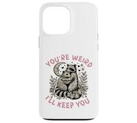 Custodia per iPhone 13 Pro Max sei strano ti terrò procione opossum Valentine Days