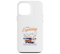 Custodia per iPhone 13 Pro Max Sempre esplorare il silenzio Riposo Pace (Nature Camping Graphic)
