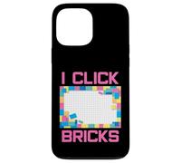 Custodia per iPhone 13 Pro Max Set di mattoncini colorati I Click Bricks Toy Builder Hobby