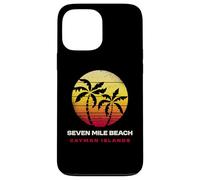 Custodia per iPhone 13 Pro Max Seven Mile Beach Isole Cayman Design Retro Tramonto