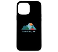 Custodia per iPhone 13 Pro Max Seward Alaska AK Vacation Vintage Logo