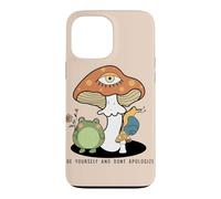 Custodia per iPhone 13 Pro Max Sii te stesso non scusarti Cottagecore Frog