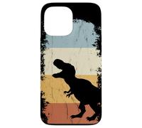 Custodia per iPhone 13 Pro Max Silhouette retrò del dinosauro T-Rex