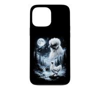 Custodia per iPhone 13 Pro Max Silkie Pollo Ululando alla Luna 90's Retro