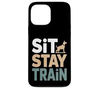 Custodia per iPhone 13 Pro Max Sit Stay Train Dog Obbedience Trainer