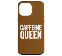 Custodia per iPhone 13 Pro Max Slogan divertente per amanti del caffè della regina della caffeina