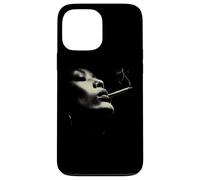 Custodia per iPhone 13 Pro Max Smoky Jazz Man Minimal Face Portrait Estetica