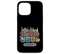 Custodia per iPhone 13 Pro Max Souvenir da viaggio con nome della città di Istanbul, regalo turistico
