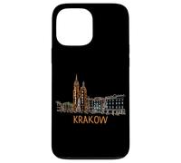 Custodia per iPhone 13 Pro Max Souvenir di viaggio di Cracovia Polonia storica città storica regalo