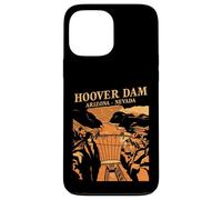 Custodia per iPhone 13 Pro Max Souvenir simbolo del canyon retrò della diga di Hoover, Arizona, Nevada