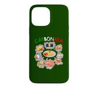 Custodia per iPhone 13 Pro Max Spaghetti Ricetta Pasta Alla Carbonara Amanti del Cibo Italiano Divertente