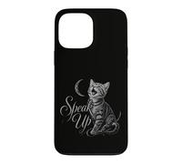Custodia per iPhone 13 Pro Max Speak Up, gattino Meow Moon Feline Pet Lover