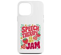 Custodia per iPhone 13 Pro Max Speech Therapy is My Jam Boho Floral | SLP Speech Therapist