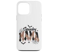 Custodia per iPhone 13 Pro Max Spooky Mama Leopard Print Ghost Halloween Design