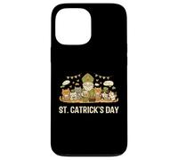 Custodia per iPhone 13 Pro Max St Catricks Day Cat Design Funny Irish Cats Drinking in Pub