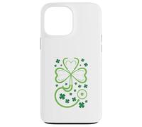 Custodia per iPhone 13 Pro Max St Patrick's Day Nurse Doctor Stethoscope Shamrock RN MD