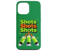 Custodia per iPhone 13 Pro Max St Patricks Day Nurse Shots Siringa Lucky Green Medical