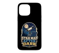 Custodia per iPhone 13 Pro Max Star Map After Dark Telescopio Luna