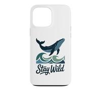 Custodia per iPhone 13 Pro Max Stay Wild Cute Blue Whale Amante Ocean Marine Life Waves