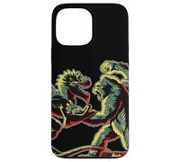 Custodia per iPhone 13 Pro Max Stencil Mash Geek tra King Kong Skull Island e Gaw MonsterVerse