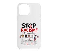 Custodia per iPhone 13 Pro Max Stop Racism It's Okay to Be Asian Black Arab Normal American