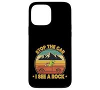 Custodia per iPhone 13 Pro Max Stop The Car I See A Rock Collector Geologia Divertente Geologo