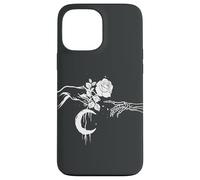 Custodia per iPhone 13 Pro Max Stregoneria Occulto Michelangelo Luna Rosa Stregoneria Gotico
