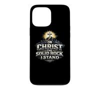 Custodia per iPhone 13 Pro Max Su Cristo, la solida roccia, sostengo il dono della fede