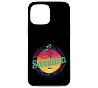 Custodia per iPhone 13 Pro Max Sumatra Indonesia retrò tramonto vintage souvenir